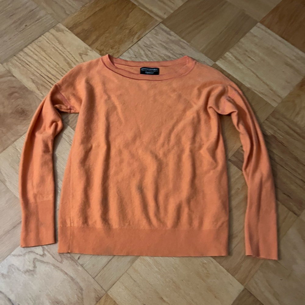 Banana Republic Flipucci Italian Wool Blend Orange Sweater